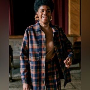 Sezane Will Jacket in Austria Check